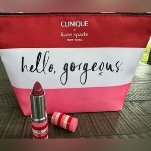 Kate Spade Lipstick - Clinique Makeup Bag Combo (NEW)